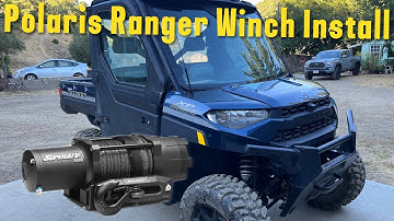 2018-2024 Polaris Ranger Winch Install SuperATV Black Ops 6000