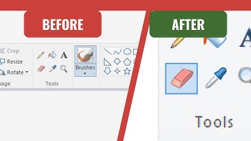 How to increase eraser size in paint | How to change shape of eraser in paint