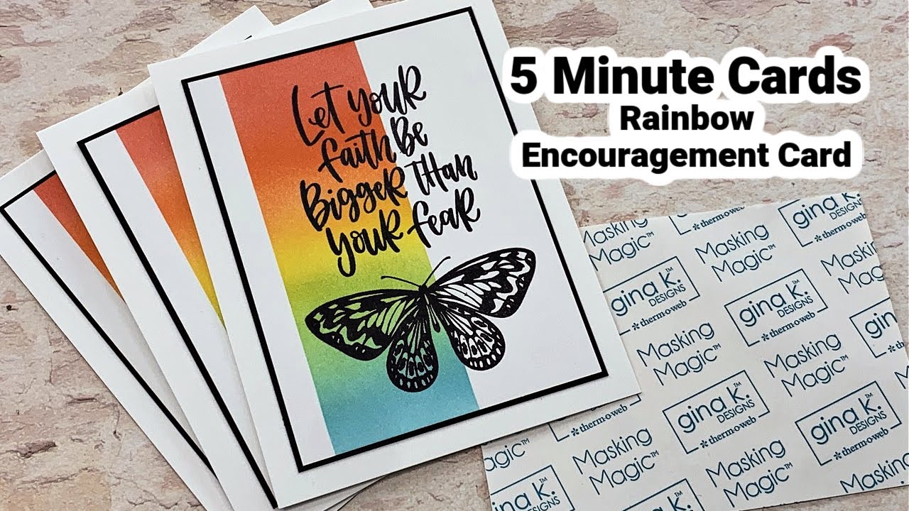 Rainbow Encouragement Card - 5 Minute Cards