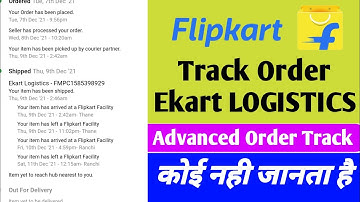 Flipkart Advance Order Track Ekart LOGISTICS  courier service