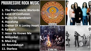 PROGRESSIVE ROCK Music Mix - Hawkwind, Genesis, Jethro Tull, Yes - The Psychedelic Warlords, Lan...