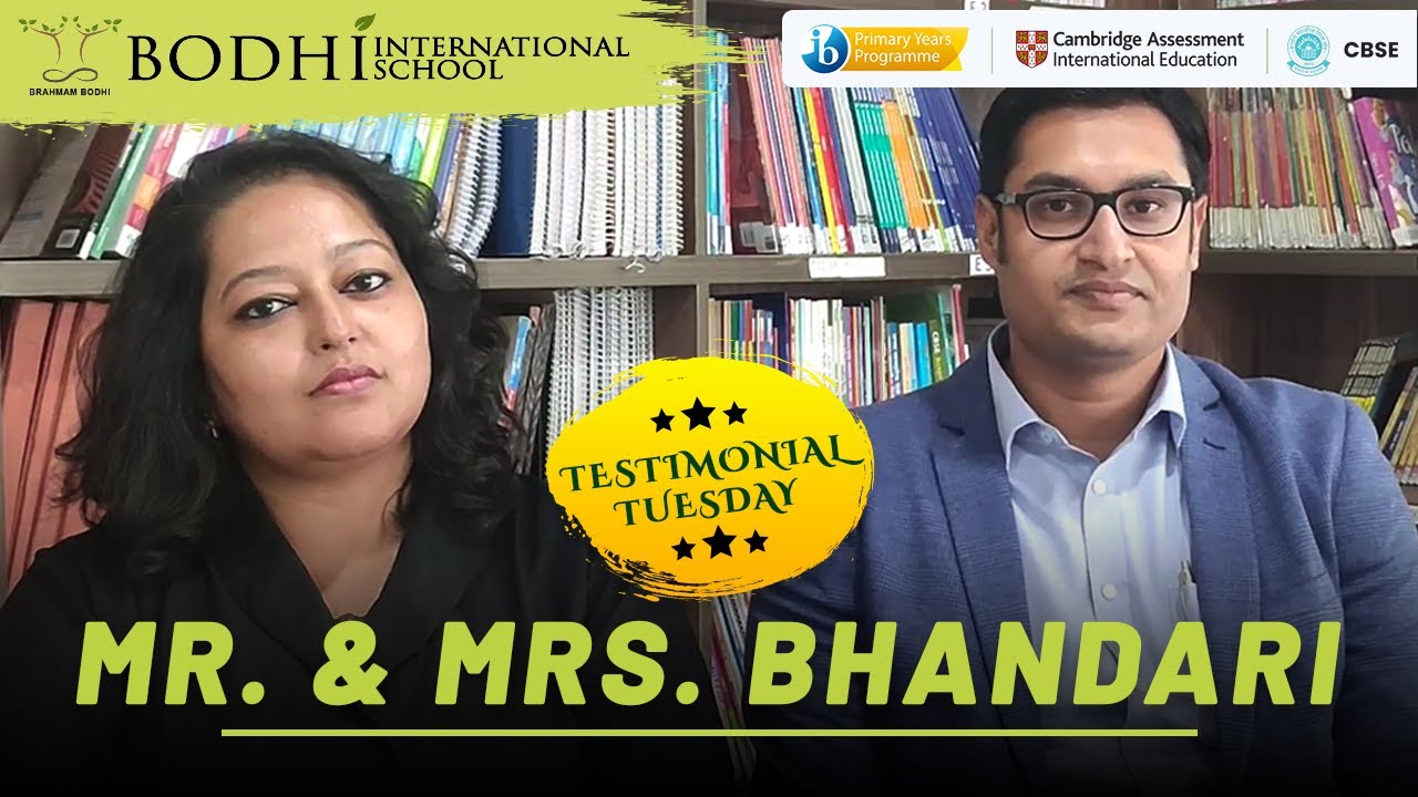 Mr. & Mrs. Bhandari parents of Arisha Bhandari appreciate the school