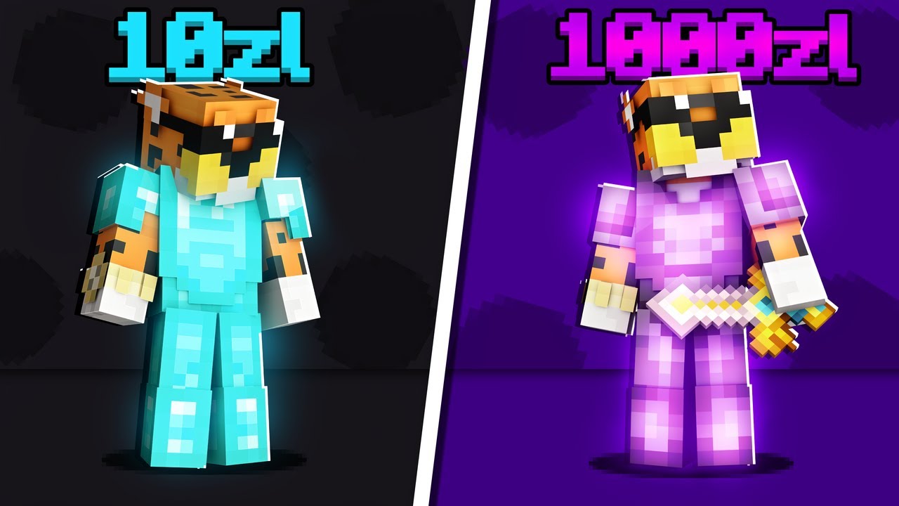 NAJGORSZY EKWIPUNEK ZA 10 ZŁ VS NAJLEPSZY DO 1000 ZŁ NA LIFESTEAL ANARCHIA.GG