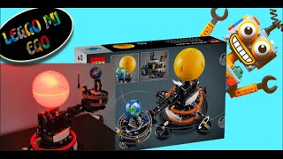 Let's upgrade LEGO's Planet Earth and Moon in Orbit (42179) motorized and light-up sun!