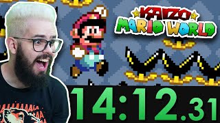 ZERANDO KAIZO MARIO EM MENOS DE 15 MINUTOS! (RECORDE MUNDIAL REACT)