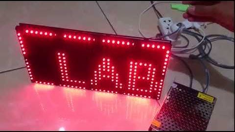 CARA MEMBUAT/MERAKIT/PROGRAM RUNNING TEXT P10 CONTROLER XU2