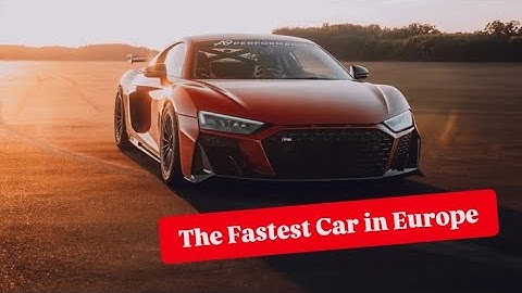 3300HP Audi R8 V10 TT Sets New European Half-Mile Record – 400.48 KM/H