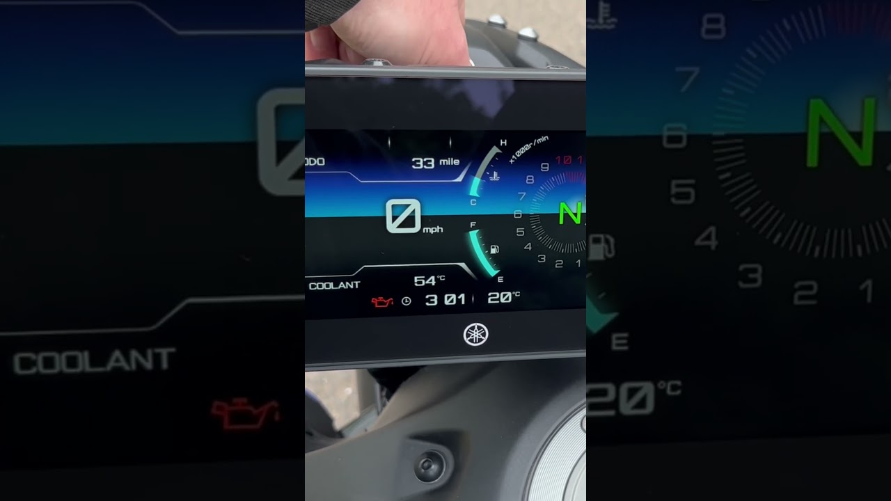 Yamaha MT-07 (2023) TFT Display Turn On