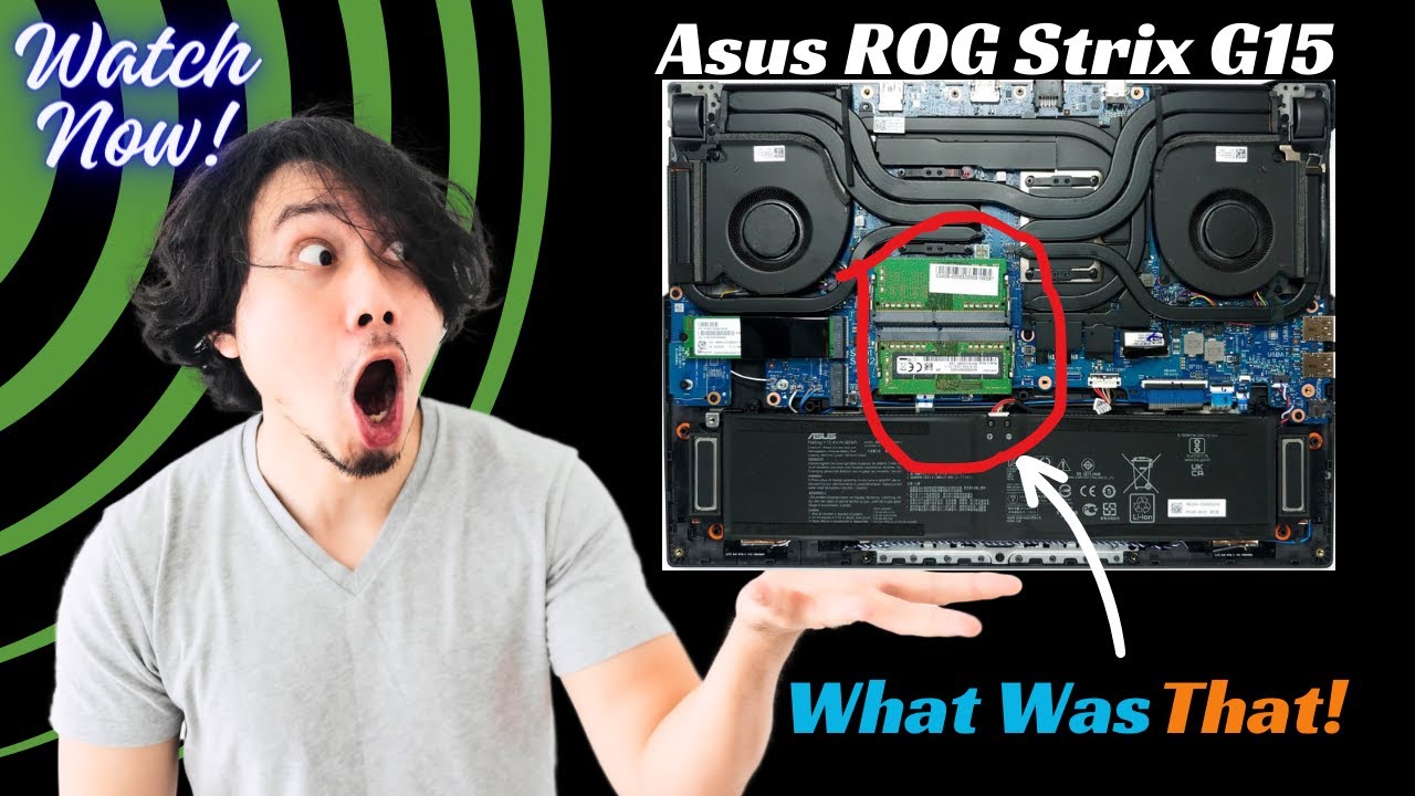 【ジャンク】ASUS ROG G15 RTX3060 基盤故障 🛠️ Asus ROG Strix G15 HQ021W Disassembly & Upgrade Options - YouTube
