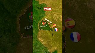 Spain And Portugal Have A Border Dispute... 🇪🇸🇵🇹 #shorts #maps #borders #spain #portugal #facts