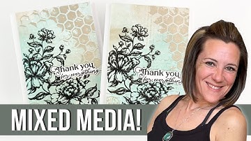 Exploring Mixed Media In Card Making: Stamps, Stencils & Texture