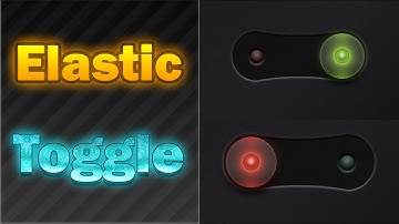 ASMR Programming - Elastic Toggle Using HTML CSS - No Talking