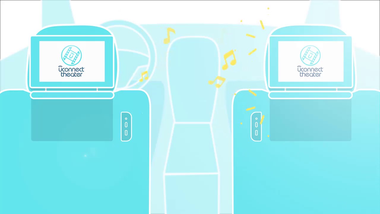 Uconnect Theater Car entertainment system portable DVD player 2017