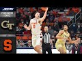 Georgia Tech vs. Syracuse Condensed Game | 2021-22 ACC Men’s Basketball