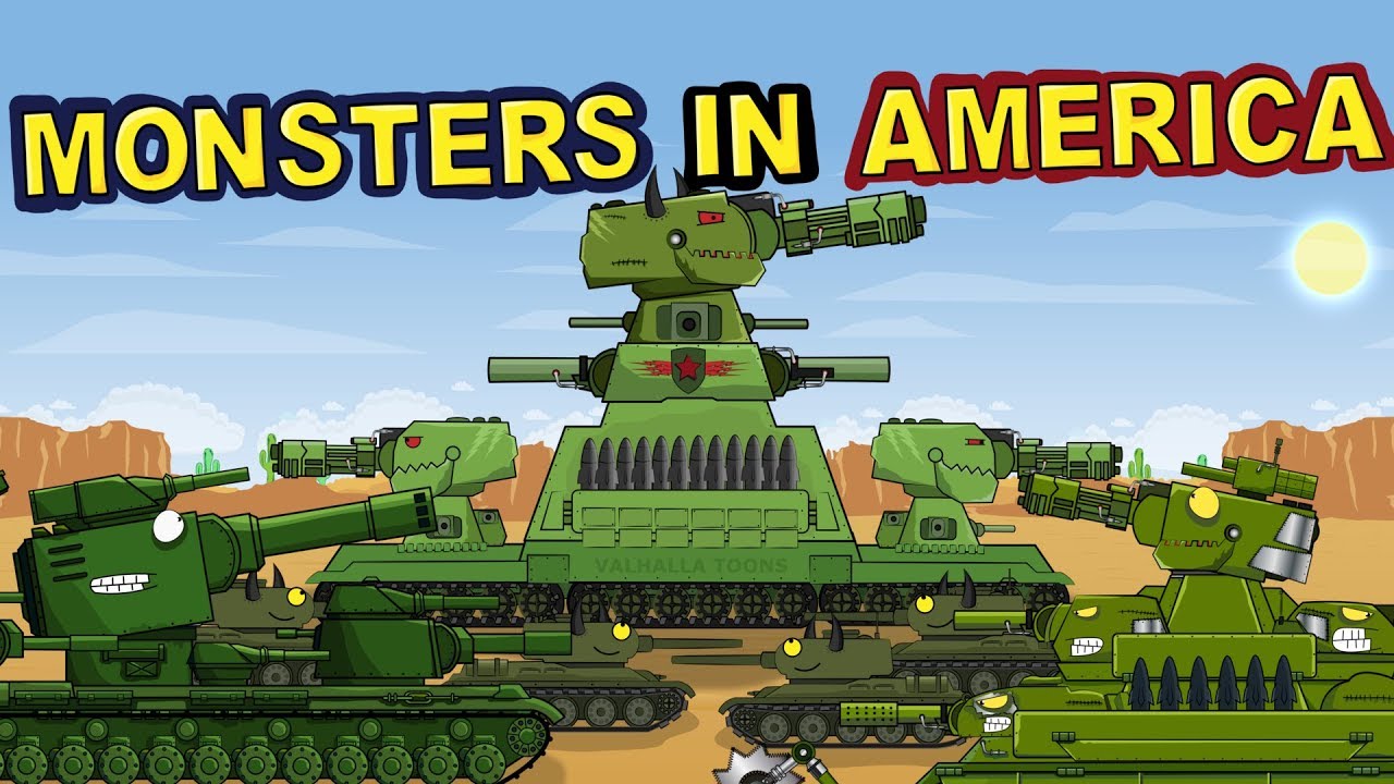  Monsters in America Episode  3 Cartoons  about tanks  