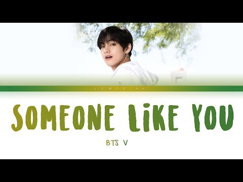 BTS V - Someone Like You (Cover) (방탄소년단 뷔 - Someone Like You) [Color Coded Lyrics/Han/Eng/가사]