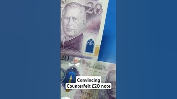 Convincing Counterfeit Fake £20 Note in Circulation