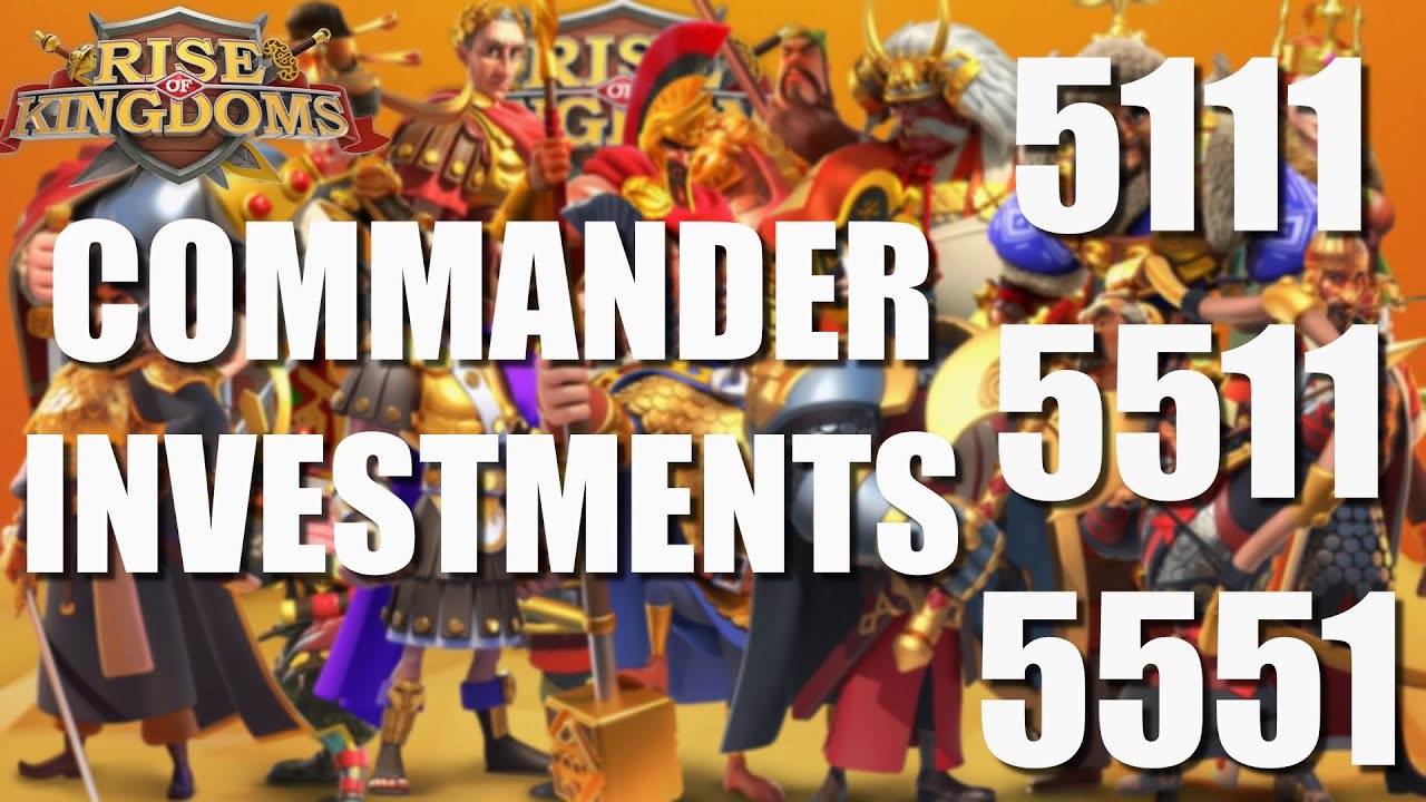 rise of kingdoms best commander