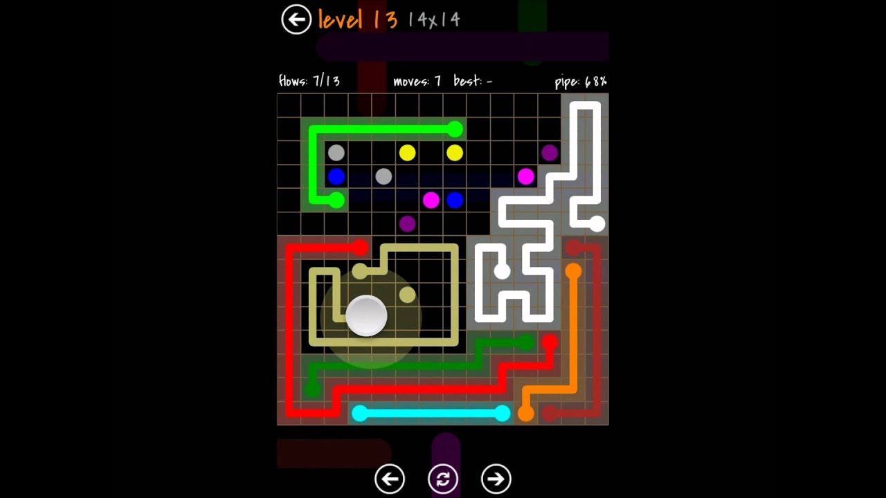 Flow Free Jumbo Pack 14x14 Level 19 Flow Free 14X14 Jumbo Pack walkthrough Level's 11-15 - YouTube