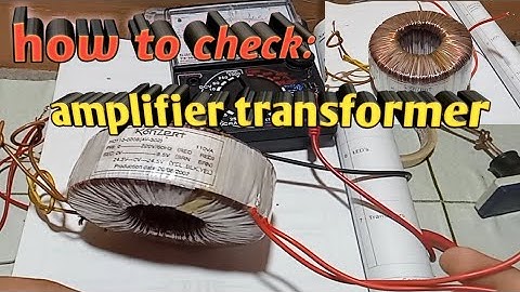 HOW TO CHECK TRANSFORMER