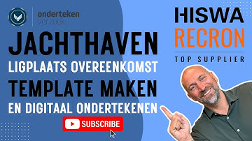 HISWA jachthaven ligplaats overeenkomst digitaal ondertekenen