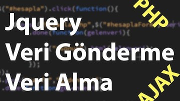 Jquery ile PHP Veri Çekme