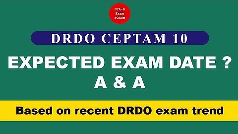 DRDO Admin and Allied Expected Exam Date?