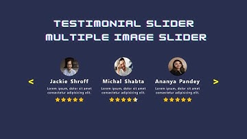 testimonial slider | javascript custom code | multiple image slider.