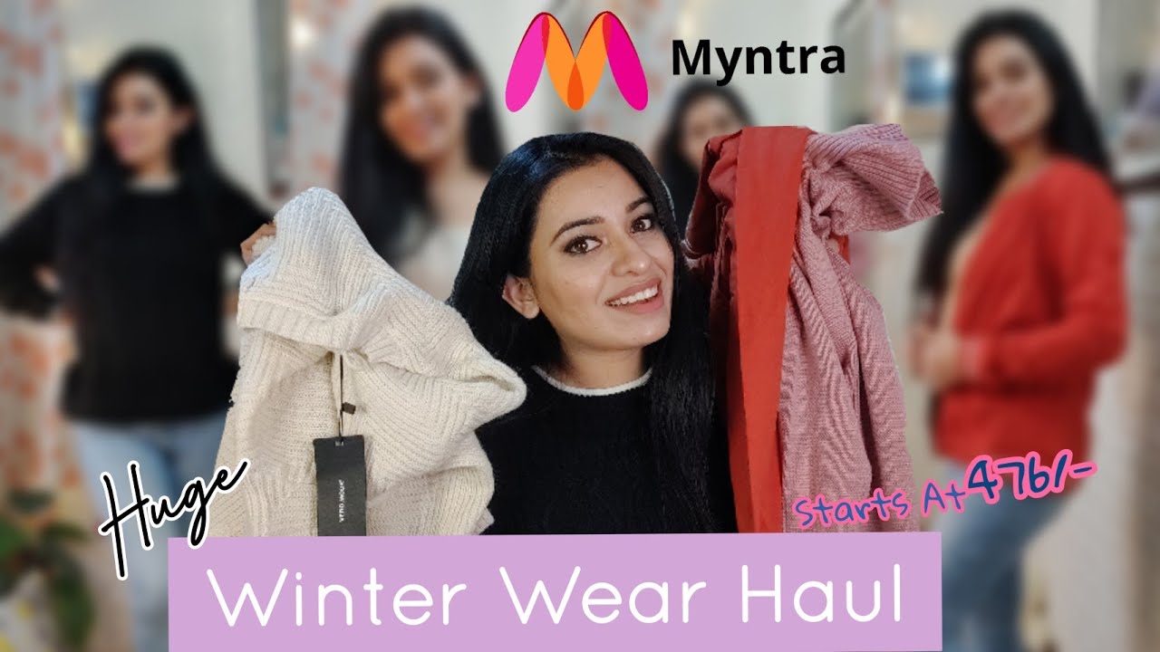 Huge Myntra Winter wear Haul | Stylish, Branded & Affordable 🌸 - YouTube