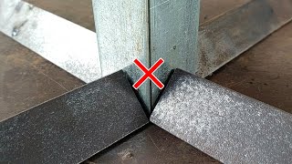 Not many people know how welders make strong fabrications on thin galvanized pipes | pipe cutting by Stick welder 19,464 views 1 month ago 3 minutes, 8 seconds