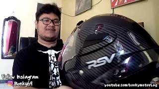 [Bongkar Box] HELM HALF FACE CARBON BUAT HARIAN (RSV WINDTAIL)