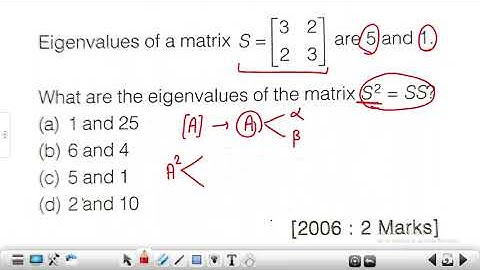 GATE Mechanical Previous year solved paper | Linear Algebra | #eigenvalue #eigenvector |