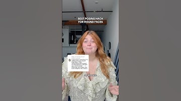 Best POSING HACK for Round Faces 📸 #howtopose with a round face