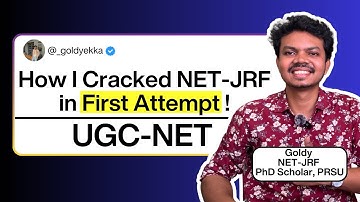 This STRATEGY helped me crack JRF in FIRST ATTEMPT | Goldy, Phd Scholar | HISTORY