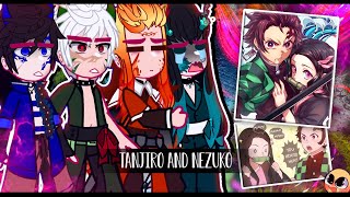 ||Hashiras Swap Au reacting to Tanjiro and Nezuko|| \\🇧🇷/🇺🇲// ◆Bielly - Inagaki◆