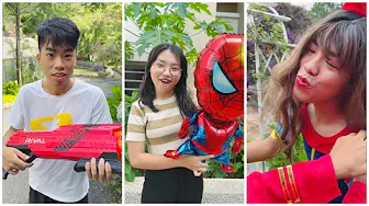 Gun Toy 🔫 ‼️ Spiderman Toy 🕸️: Noob vs Pro vs Hacker by LNS #shorts thumbnail