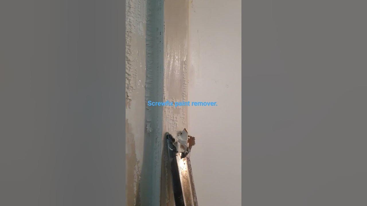 screwfix paint remover on old old gloss YouTube