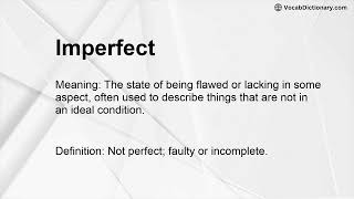 Imperfect Meaning