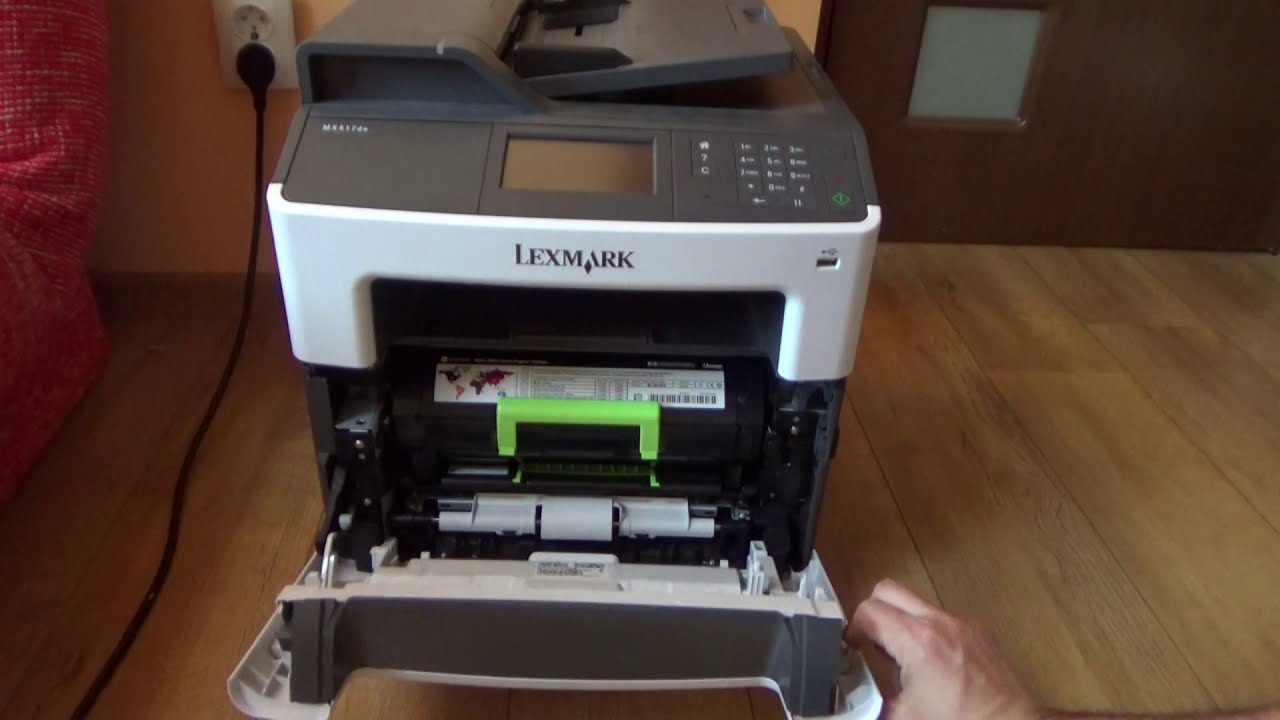 How To Remove And Install Toner Cartridge Lexmark Mx317dn Lexmark Mx417de Youtube