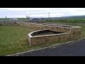 Large wooden raised flower bed garden feature Large wooden raised flower bed garden feature