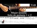 MUJER AMANTE - Rata Blanca (Walter Giardino): SOLOS 1 y 2 cover guitarra   TAB