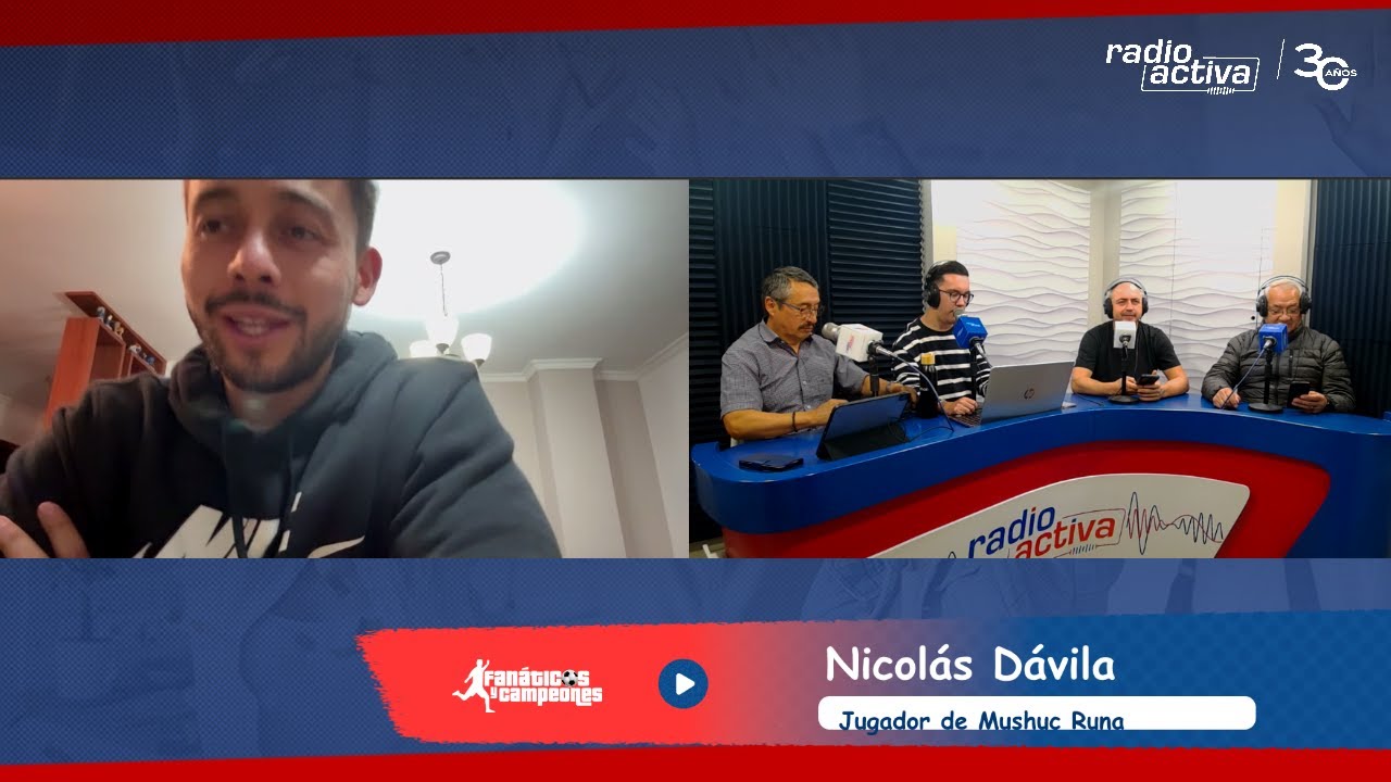 đïžâœïž Bienvenidos a FanĂĄticos y Campeones, hoy nos acompaña NicolĂĄs DĂĄvila, jugador de Mushuc Runa đąđŽ đïžâœïž Bienvenidos a FanĂĄticos y Campeones, hoy nos acompaña NicolĂĄs DĂĄvila, jugador de Mushuc Runa đąđŽ