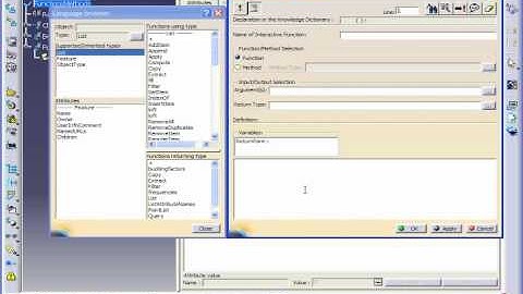 CATIA Knowledgeware - User Functions and Methods