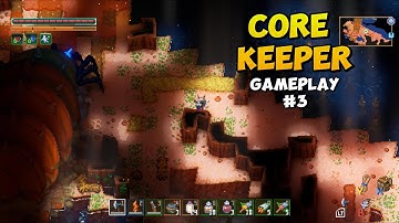 Ghorm the Devourer -- Boss Fight -- fighting a giant maggot larva thing in Core Keeper!