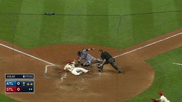 ATL@STL: Piscotty knocks sac fly for first MLB RBI