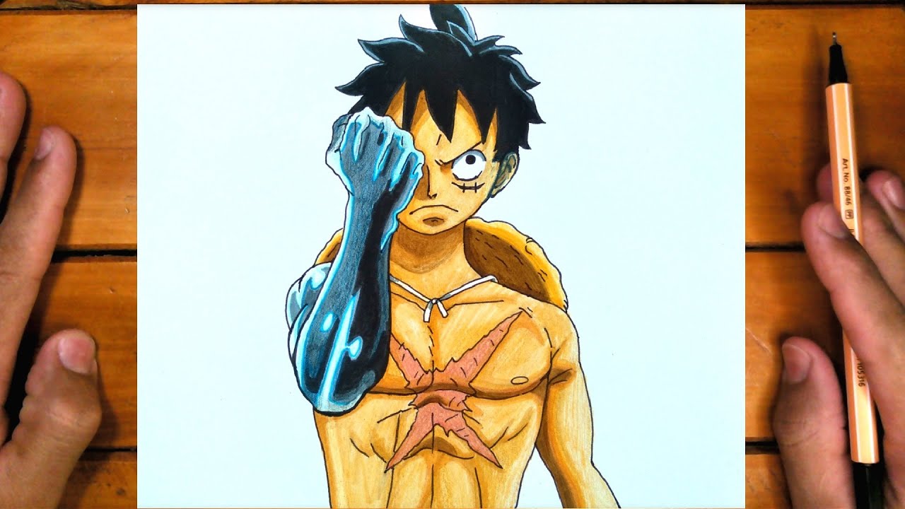 Como desenhar o Luffy Haki - One piece