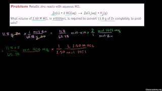 096 Another Stoichiometry Example in a Solution Urdu