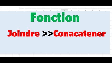 Excel joindre texte  vs concatener.