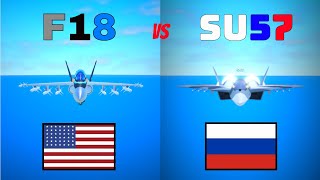 F18 vs Su57 in Military Tycoon!