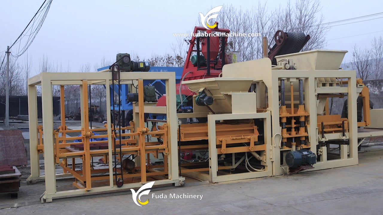 QT10-15 GiantLin brick machine factory hydraulic full automatic brick ...